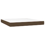 thumbnail of vidaXL Boxspringbett mit Matratze & LED Dunkelbraun 180x200 cm Stoff