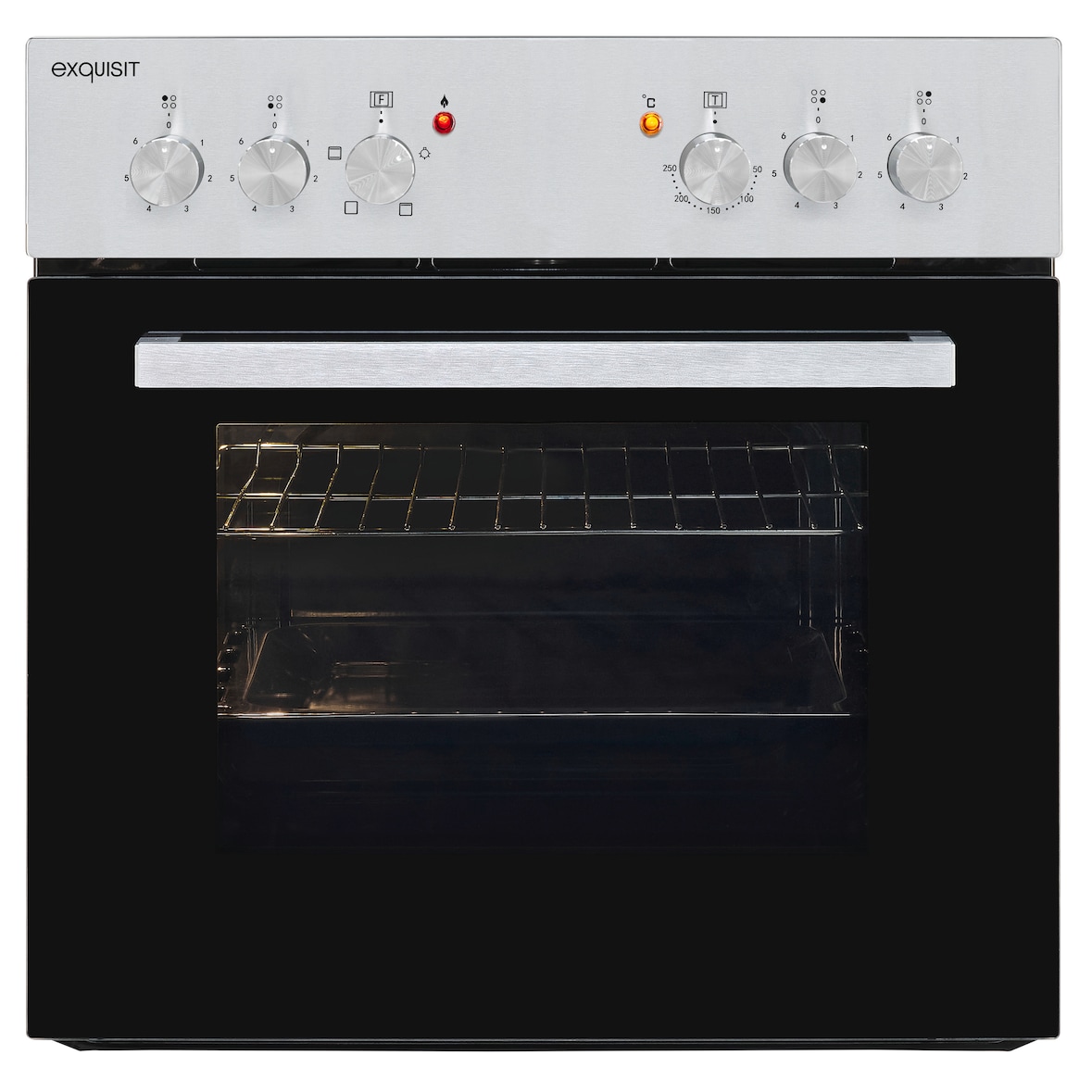 Exquisit Herd-Set EHE146-120 | Energieeffizienzklasse A | 60,0 l Garraum | Glaskeramik Kochfeld | Herd-Set 60 cm