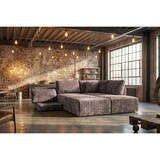 thumbnail of KAWOLA Schlafsofa SADIRA Ecksofa Stoff taupe Recamiere rechts