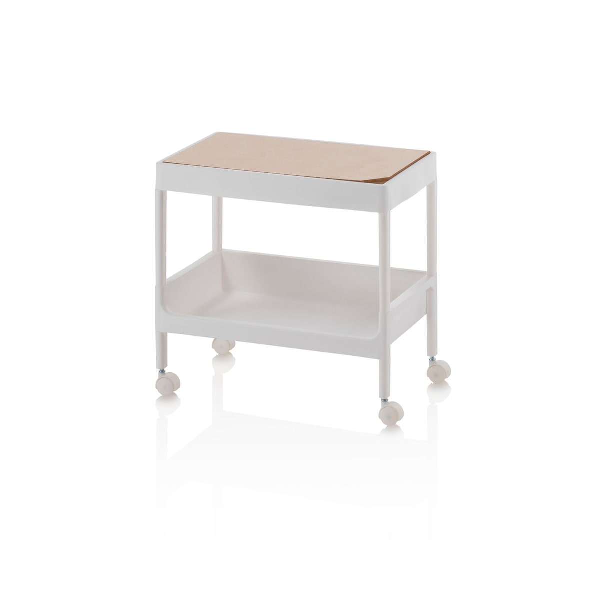AQA Design Carrello LANDO-A in polipropilene bianco L.40 P.26 H.38,5 MP02878