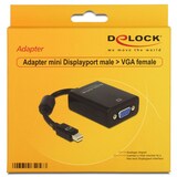 thumbnail of Delock Adapter mini Displayport 1.2 Stecker > VGA Buchse schwarz