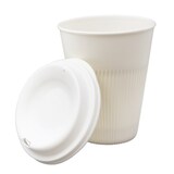 thumbnail of MONOUSO - Wiederverwendbarer Deckel PP Creme für Becher Ø9,6cm (5 Stück)