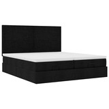 thumbnail of vidaXL Ottoman-Bett mit Matratzen Schwarz 200x200 cm Stoff