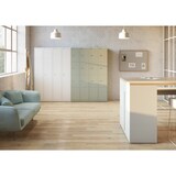 thumbnail of Bisley Garderobenschrank Office mit Schloss aus Stahlblech, 1 Fach mit Hutboden & Kleiderstange - Kleiderspind abschließbar, Spind Tiefe: 30,5 cm -