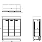 thumbnail of Frigorifero per bevande TOPLINE da 1360 litri con piano illuminato “black”