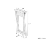 thumbnail of Klappbarer Gartenstuhl Buche natur Stoff blau-weiß V-10-216N-17