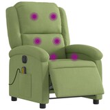 thumbnail of vidaXL Massagesessel Elektrisch Hellgrün Samt