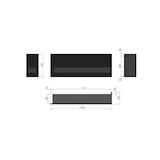 thumbnail of CORN 120 – Eck-Biokamin mit Schutzglas. Eingebauter mattschwarzer Bioethanol-Kamin. Rechte Öffnung