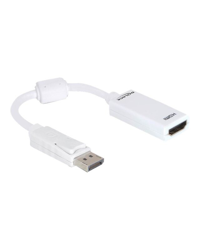 Delock Video- / Audio-Adapter DisplayPort / HDMI 20-poliger M 19-polig W 12.5 cm 1.1a