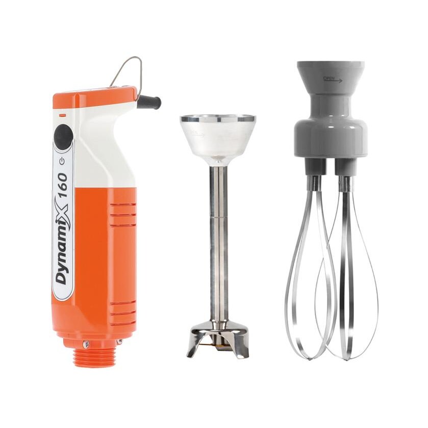 Dynamic Dynamix Kombi 160 – Kompakter Profi-Stabmixer mit Emulgiermesser und Rührbesenaufsatz