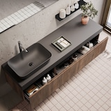 thumbnail of AQA Design Composizione da bagno in MDF 7 pezzi VENERE rovere rio cm. L.160 P.45 H.190 MPVE56-ANT-RR
