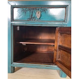 thumbnail of OPIUM OUTLET Table de chevet chinois petite commode de nuit asiatique orientale vintage asia meubles en bois entièrement monté