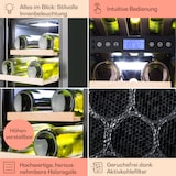 thumbnail of Klarstein Vinovilla 17 Built-In Duo Weinkühlschrank 53l 17 Fl. 2 Zonen Glastür Schwarz
