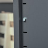 thumbnail of HOMCOM armario de almacenamiento aparador de metal con doble puerta y 2 estantes ajustables para oficina salón dormitorio 75x33x110 cm gris