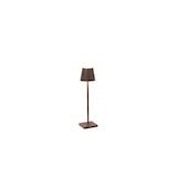 thumbnail of Lampada a led da tavolo Poldina Pro Micro Corten ricaricabile e dimmerabile con batteria fino a 12 ore