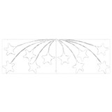 thumbnail of vidaXL Kerstster met 432 LED Multikleur 180 x 57 cm PVC