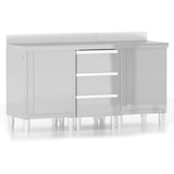 thumbnail of Armarios de cocina comercial 3 unidades acero inoxidable