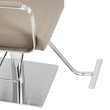 thumbnail of physa - Physa Fauteuil de Coiffure réglable en Hauteur avec Repose-Pieds 50-66 cm 200 kg Beige/Argent Fauteuil de Salon de Coiffure Chaise