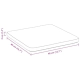 thumbnail of vidaXL Zitkussens 4 stuks Wit 40 x 40 x 3 cm Stof