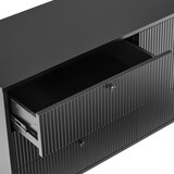 thumbnail of Dressoir KARBY S 120x40x75 cm 6 laden zwart hjh LIVING