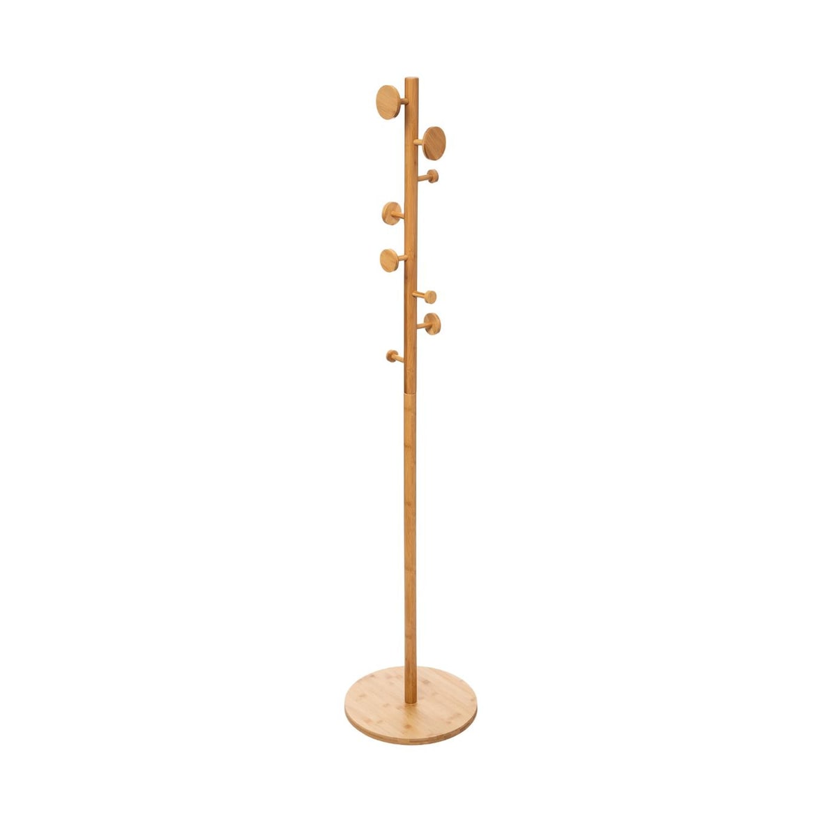 Porte-manteaux en Bambou 8 patères H 175 cm