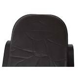 thumbnail of Schaukelstuhl M41, Schwingsessel Fernsehsessel, Massiv-Holz ~ Walnuss-Optik, Patchworkleder braun