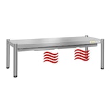 thumbnail of Verwarmde roestvrijstalen doorvoer 1200 x 350 mm - Hoogte 400 mm PREMIUM / GOLDINOX. GOLDINOX