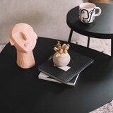 thumbnail of Table basse triangulaire en métal gris anthracite