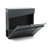 thumbnail of Helloshop26 - Boite aux lettres design anthracite murale porte journal magazine acier galvanisé 37 x 37 x 10,5 cm anthracite 16_0000098