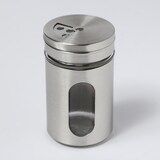 thumbnail of Gewürzstreuer Edelstahl Sichtfenster 3 Streumöglichkeiten 80ml