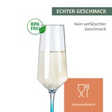 thumbnail of Milano Champagnerglas blue line 2er Set aus Polycarbonat 280 ml bruchfest BPA-frei leicht ideal für Prosecco Sekt