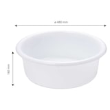 thumbnail of GILAC Bac à diviseuse rond - 19 L - Blanc G608021