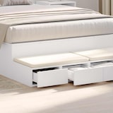 thumbnail of vidaXL Bedlades met lade Wit 120 x 36,5 x 16,5 cm Bewerkt hout