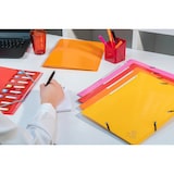 thumbnail of Exacompta  Cod. 55828E - Cartella 3 lembi con elastici Maxi Capacity Iderama cartoncino lustré 425 g/mq - 24x32cm giallo - Confezione da  25 pz.