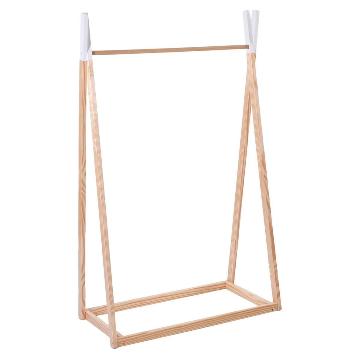 WellHome - Perchero de Madera 126 cm en color Beige