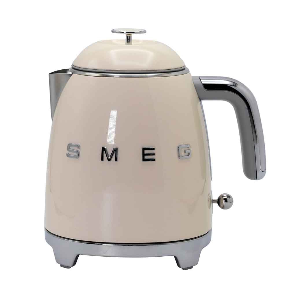 Bouilloire Années 50 0,8 l crème -  80.00 cl Crème / Ivoire Autre forme Acier Inoxydable (inox  Smeg 15.00x20.00 cm