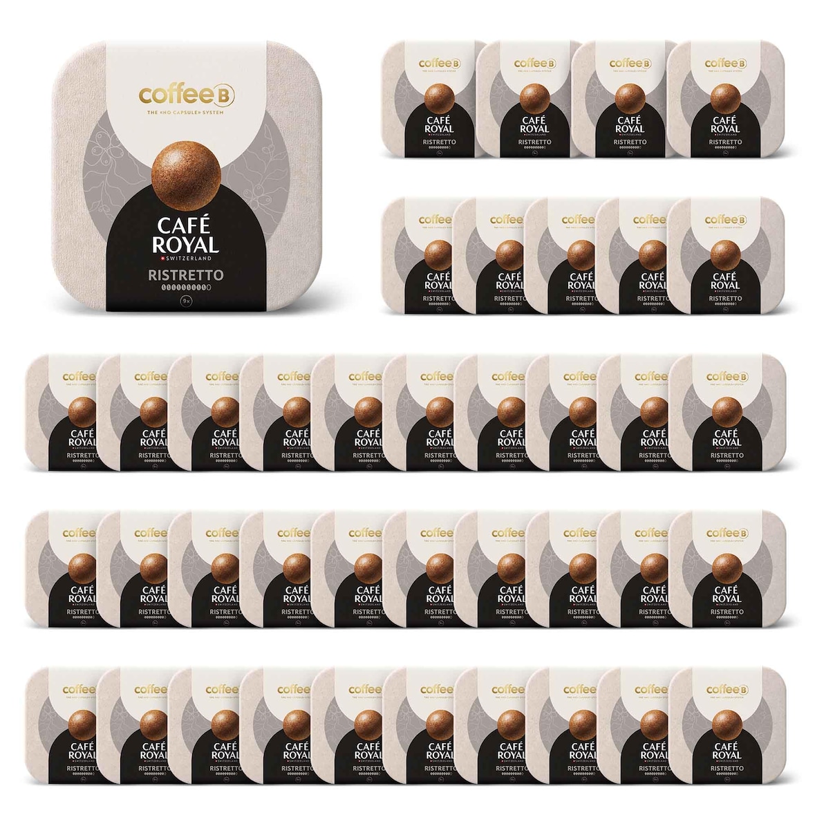 360 Coffee Balls Ristretto - Boules de café haut de gamme 100% compostable - Conçues pour l'utilisation de la machine à café CoffeB by Café Royal