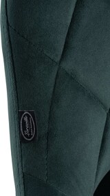 thumbnail of CHEFGASTRO Barhocker CAPE VERDE Samt Weiß HxBxT 83x46x49cm Samt Dunkelgrün Barstuhl