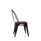 thumbnail of Stoel VANTAGGIO COMFORT W metallic zwart / zitting van echt hout hjh OFFICE