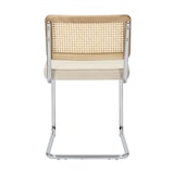 thumbnail of Lot de 2 chaises en acier et velours beige
