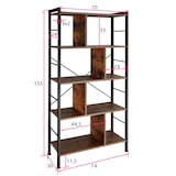 thumbnail of tectake Scaffale Charleston 75,5x30x155cm - industriale scuro - 404545