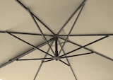 thumbnail of METRO PROFESSIONAL Ombrellone con palo laterale, alluminio/acciaio, 4 x 4 m, idrorepellente, beige/grigio