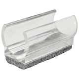 thumbnail of WAGNER Klemmschalengleiter für Rundrohr 4tlg. - 50 x 18/22 x 19/27 mm, Filz 8 mm, Kunststoff transparent - 15069399