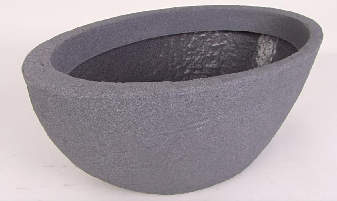 5x Pflanztopf `Stone` 60x22x35cm Übertopf Garten Pflanzengefäß 60