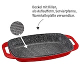 thumbnail of STONELINE® XXL Bräter 43 x 26 cm mit Deckel, Induktion und backofengeeignet, Antihaftbeschichtung, rot