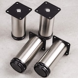 thumbnail of 1 x Möbelfuße verstellbar EDELSTAHL 50mm Sofafuß Küchenfuß Sockelfüße Bettfüße 50mm