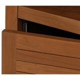 thumbnail of Teak-Hochregal HWC-M87, Badschrank Badregal Badezimmer, hochwertiges B-Grade-Teak (Kernholz, 20-30 Jahre), 181x40cm