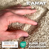 thumbnail of Badteppich Atlantis - extra flauschig & schnelltrocknend - Badezimmerteppich mit rutschsicherer Rückseite - Badematte (Beige, 70 x 120 cm)