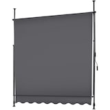 thumbnail of tectake Toldo plegable para balcón con manivela, ajustable en altura - 200 x 180 cm negro/gris