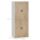 thumbnail of HOMCOM Dispensa Cucina in MDF con 4 Ripiani Regolabili e 4 Porte
